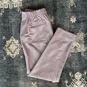 Pink Plaid Slacks